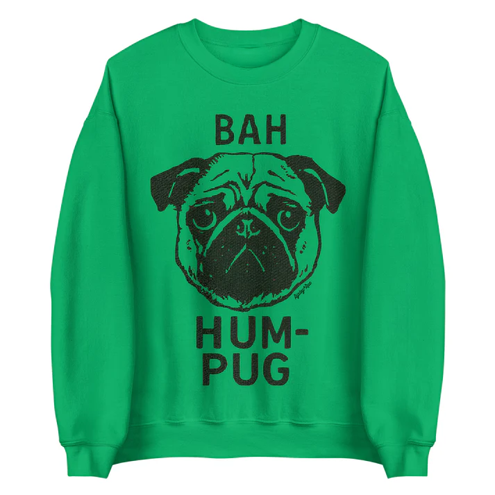 Bah Hum Pug Sweatshirt
