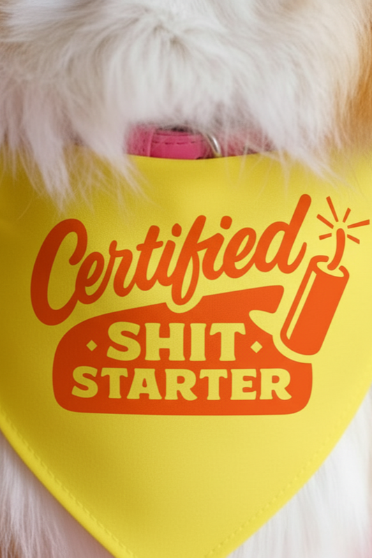Certified Shit Starter Dog Bandana