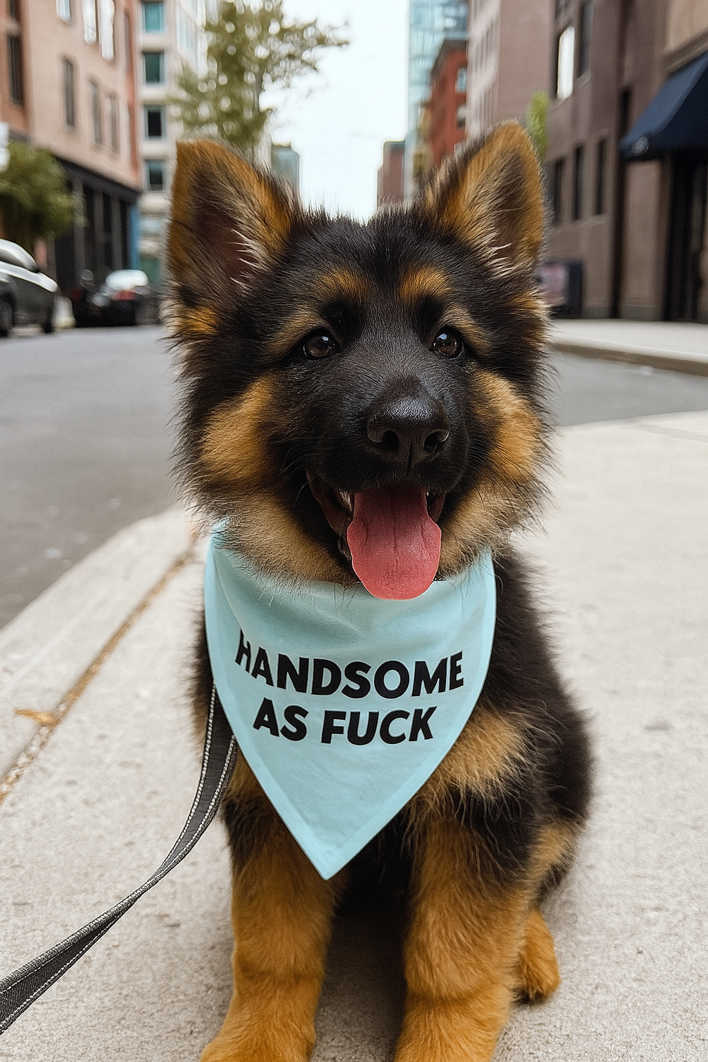Handsome as Fuck Dog Bandana