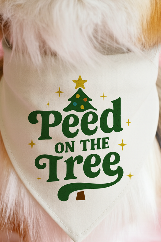 Peed on the Tree Dog Bandana