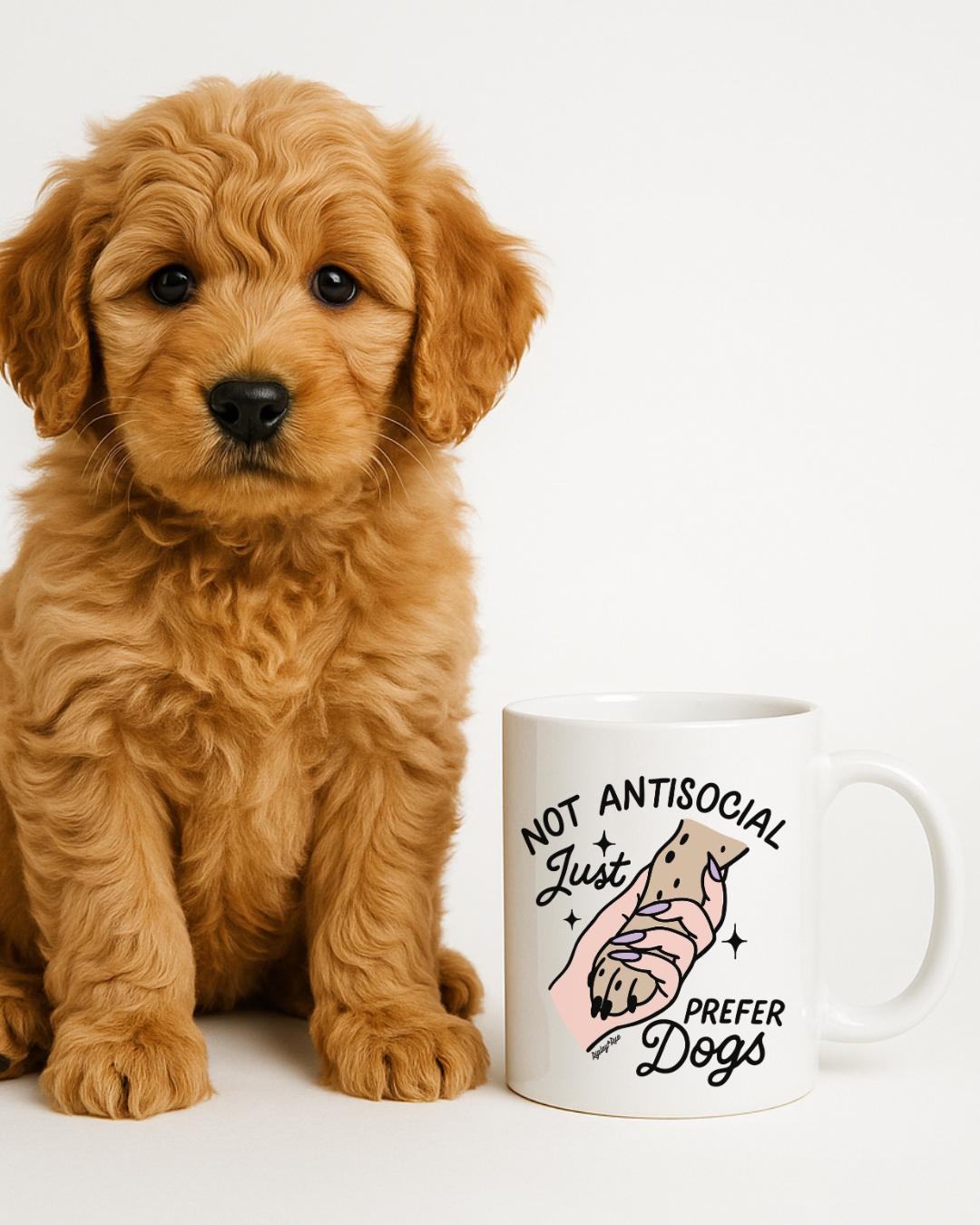 Not Antisocial, Just Prefer Dogs Mug (11oz)