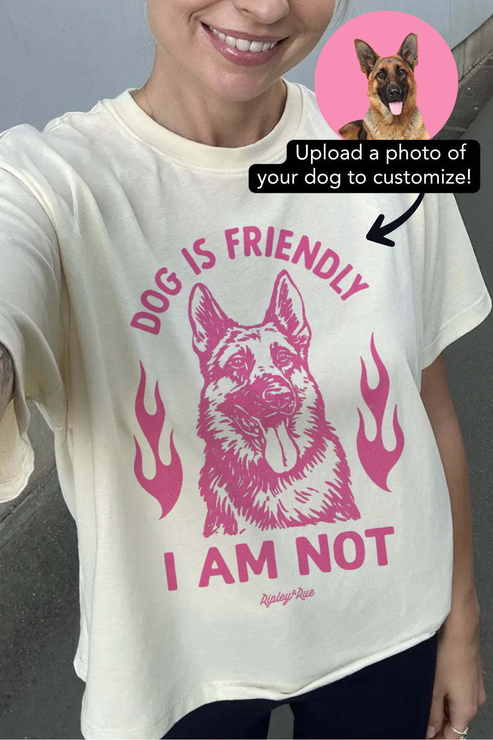 Dog is Friendly. I Am Not. T-shirt