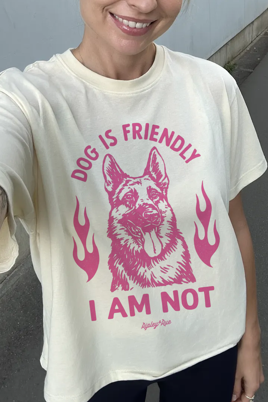 Dog is Friendly. I Am Not. T-shirt