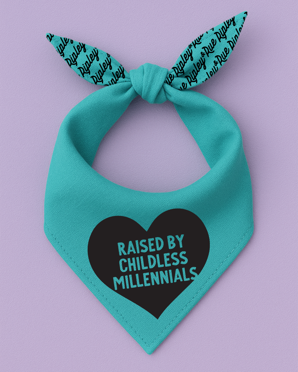 Raised By Childless Millennials Dog Bandana