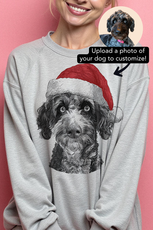 Santa Dog Custom Sweatshirt