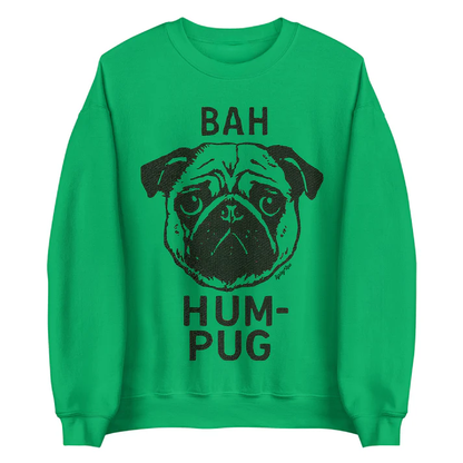 Bah Hum Pug Sweatshirt