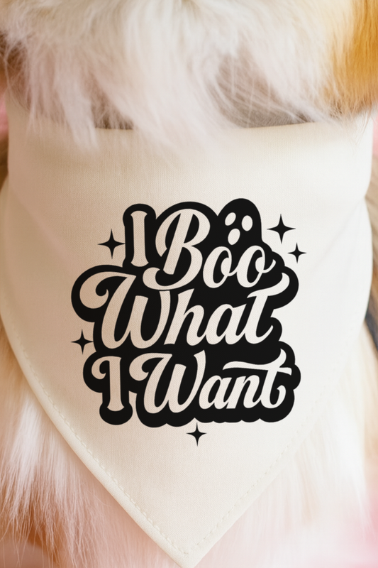 I Boo What I Want Dog Bandana