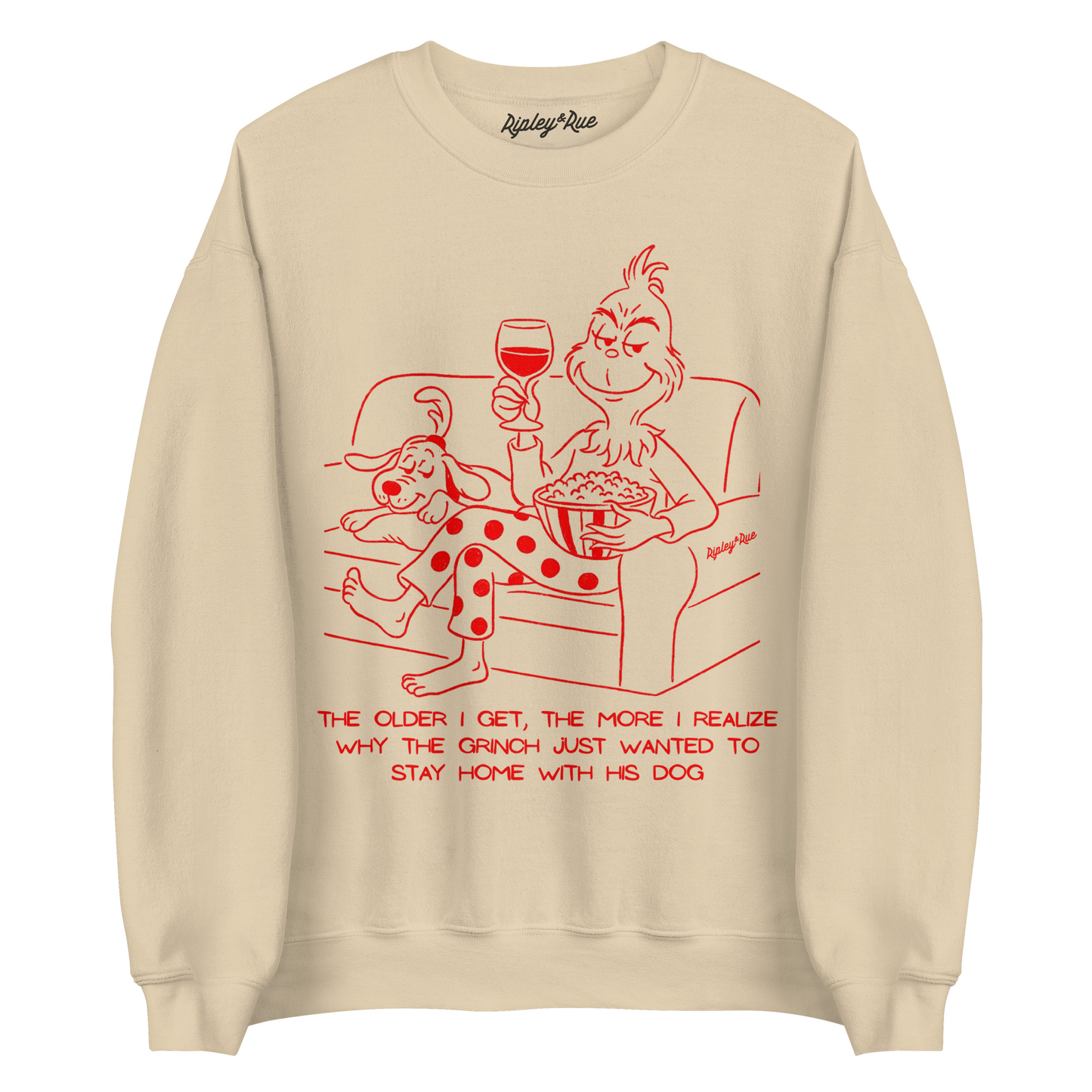 The Older I Get Grinch Holiday Sweatshirt