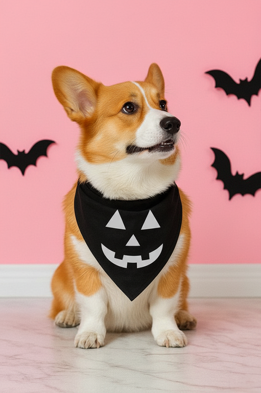 Midnight Jack O' Lantern Dog Bandana