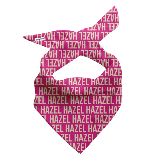 Personalized Pink & Cream Dog Bandana