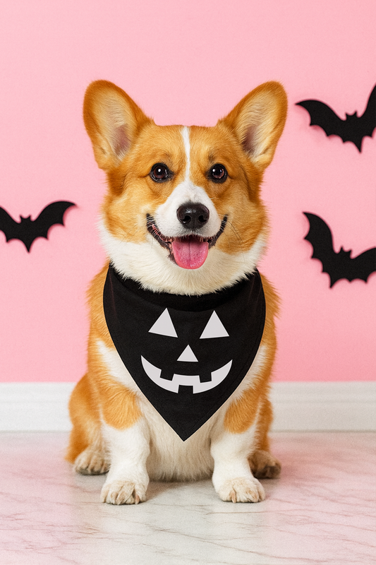 Midnight Jack O' Lantern Dog Bandana