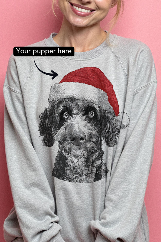 Santa Dog Custom Sweatshirt