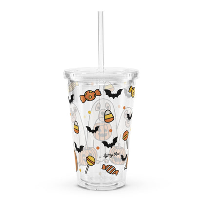 Dog Sheet Clear plastic tumbler