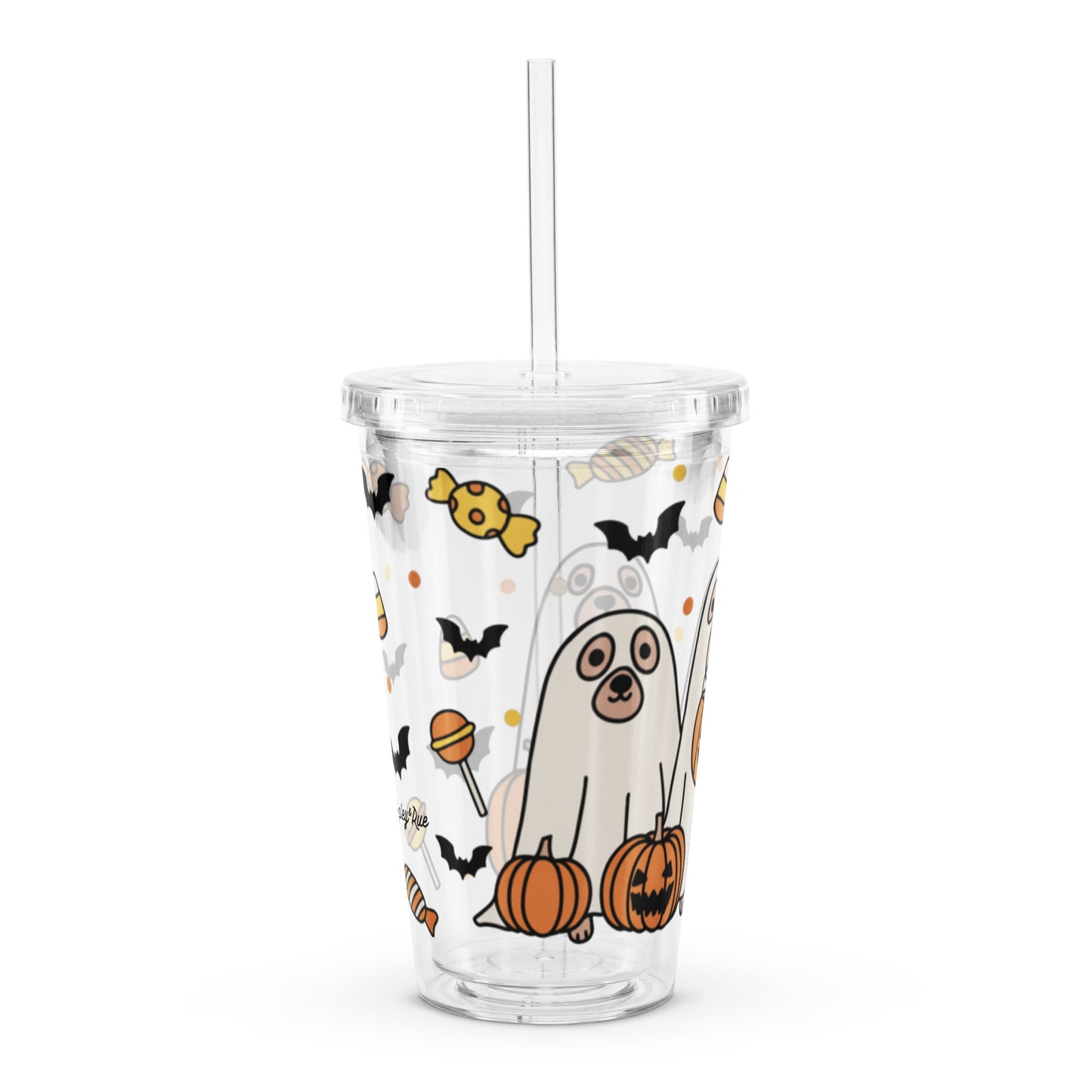 Dog Sheet Clear plastic tumbler