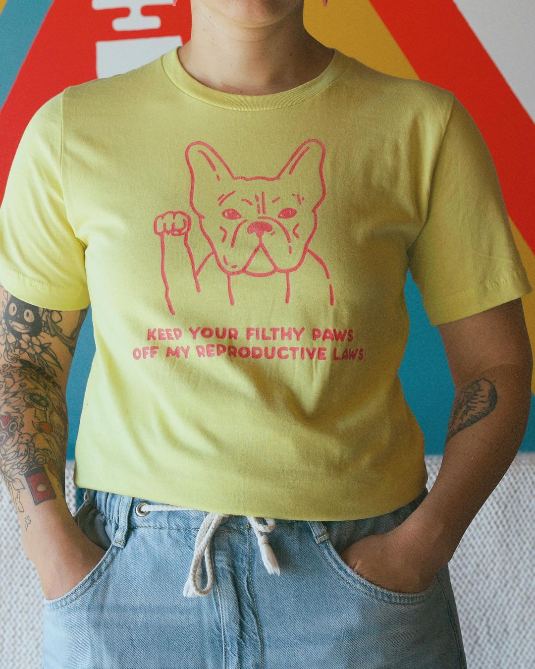 Keep Your Filthy Paws Off My Reproductive Laws Unisex Tee