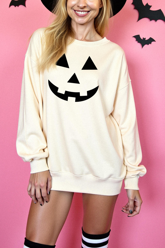 Oatmeal Jack O’Lantern Sweatshirt 🎃