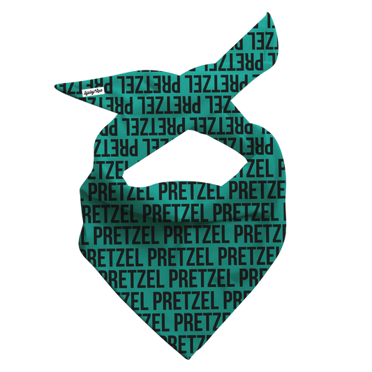 Personalized Teal & Black Dog Bandana