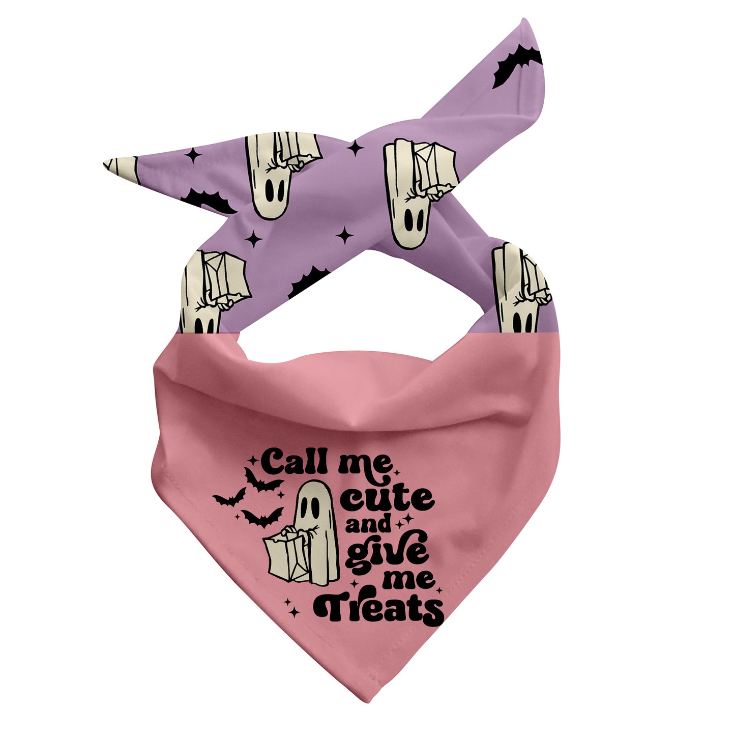 Call Me Cute and Give Me Treats Dog Bandana