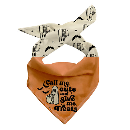 Call Me Cute and Give Me Treats Dog Bandana